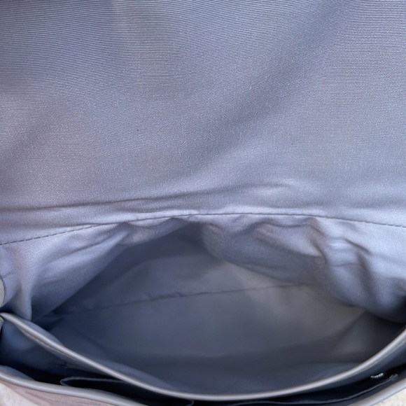 Coach SoHo Optic Pastel Sig C Grey & Peach w/Leather Trim Linen Flap Buckle Hobo - Picture 11 of 16